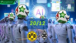Siêu máy tính dự đoán bóng đá ngày 20/12 tâm điểm Borussia Dortmund gặp Borussia Monchengladbach