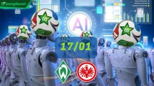 Siêu máy tính dự đoán bóng đá ngày 17/01/2026 tâm điểm Werder Bremen gặp Eintracht Frankfurt