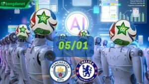 Siêu máy tính dự đoán bóng đá ngày 5 tháng 1 năm 2026 tâm điểm Manchester City gặp Chelsea FC