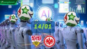 Siêu máy tính dự đoán bóng đá ngày 14/1/2026 tâm điểm VfB Stuttgart gặp Eintracht Frankfurt