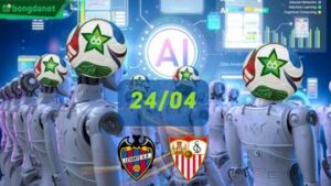 Siêu máy tính dự đoán bóng đá ngày 24/04 tâm điểm đội Levante gặp đội Sevilla